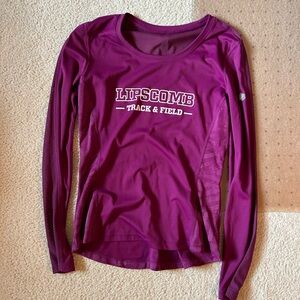 Long sleeve Lipscomb track and field shirt